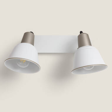 Imagen de Lámpara de Pared Baño Metal 2 Focos Birzay