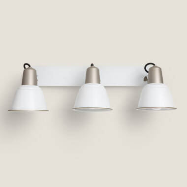 Imagen de Lámpara de Pared Baño Metal 3 Focos Birzay