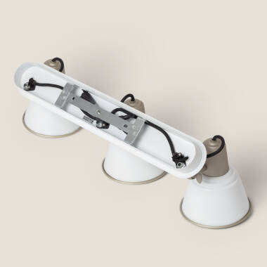 Imagen de Lámpara de Pared Baño Metal 3 Focos Birzay