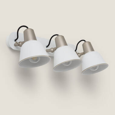 Lámpara de Pared Baño Metal 3 Focos Birzay
