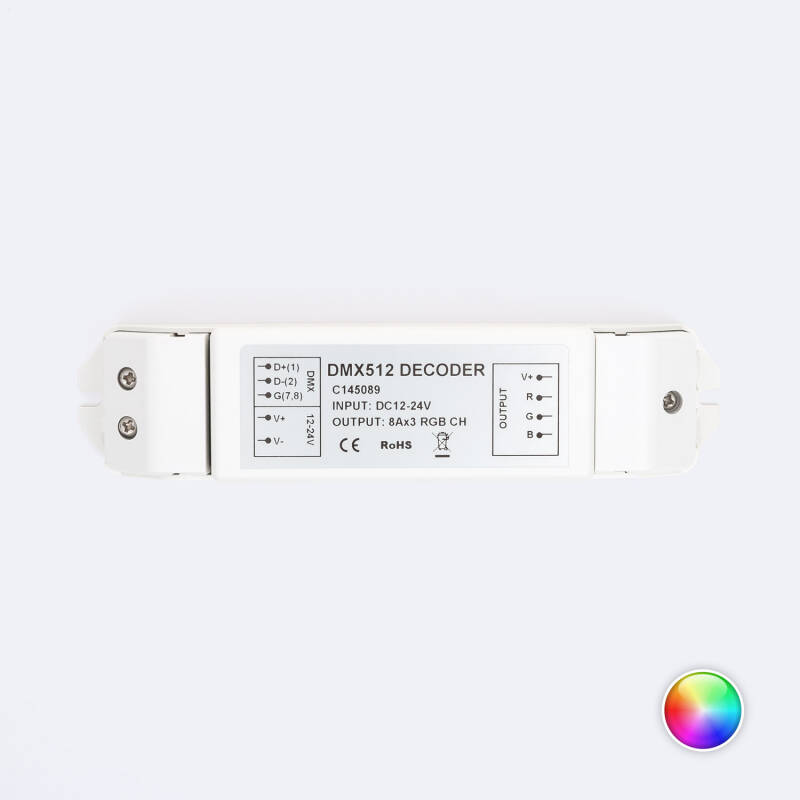 Imagen de Controlador RGB DMX512 Decoder 3 Canales