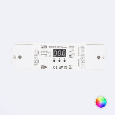 Controlador Digital SPI por DMX512 & RDM con RF 5-24 V DC