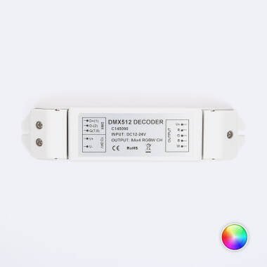Controlador RGBW DMX512 Decoder 4 Canales