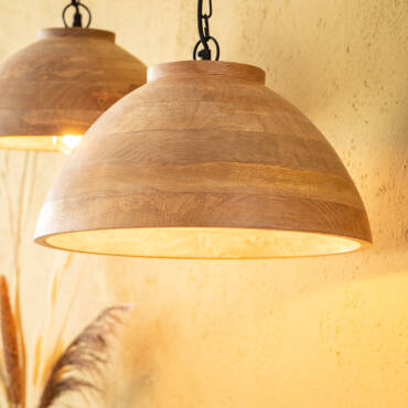 Fotografía del producto: Lámpara Colgante Madera Zeil Naisha M ILUZZIA