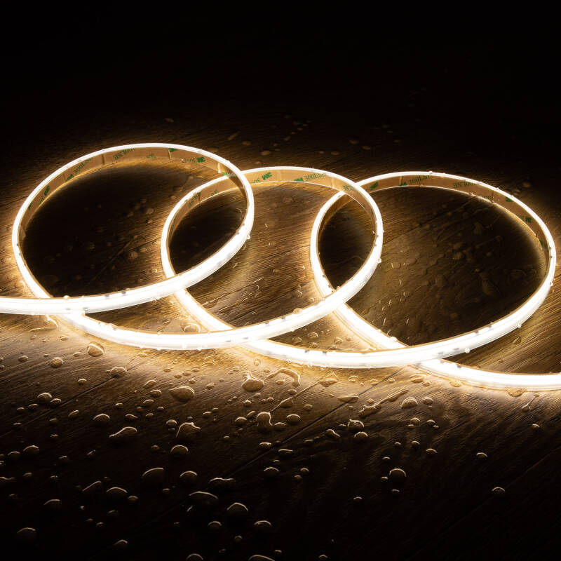 Imagem de Fita LED Regulável 220V COB Auto-retificada 320 LED/m 14W/m 1120lm/m SILICONE FLEX Largura 10mm Corte 25cm IP65 à Medida