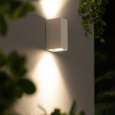 Aplique de Pared Exterior Iluminación Doble Cara Miseno Blanco