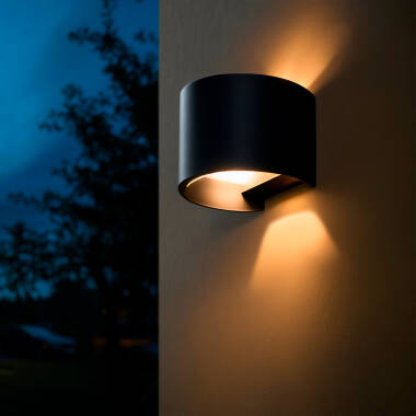 Aplique de Pared Exterior LED 6W Aluminio Superficie Pared Arhus