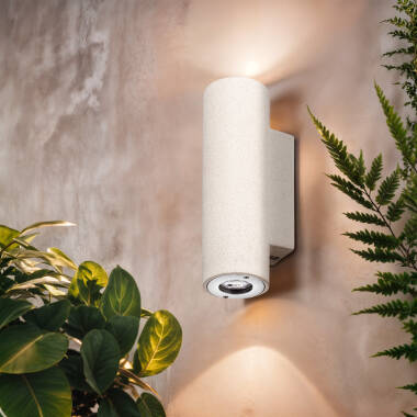 Aplique de Parede Exterior Cimento Iluminação Dupla Face Banjar