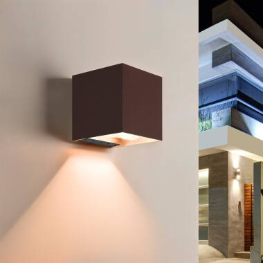 Aplique de Pared Exterior Solar LED Aluminio Denny Square