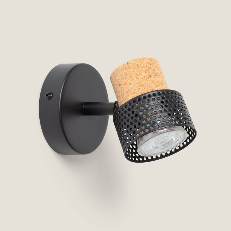 Imagen de Lámpara de Pared Metal y Corcho Liksy