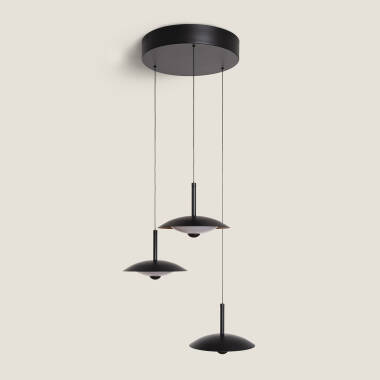 Imagen de Lámpara Colgante LED 24W Metal CCT Seleccionable Shirak 3 Focos