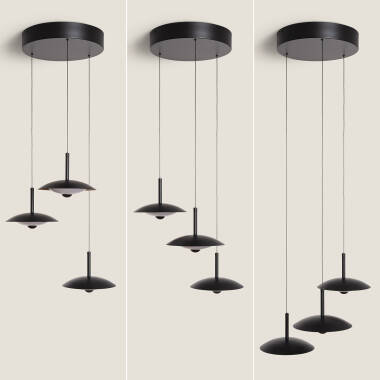 Imagen de Lámpara Colgante LED 24W Metal CCT Seleccionable Shirak 3 Focos