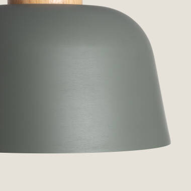Imagen de Lámpara Colgante Metal y Madera Wawak