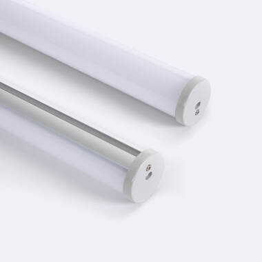 Perfil de Aluminio Redondo Colgante 2m para Tira LED hasta 16 mm