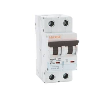 Interruptor Magnetotérmico Industrial Alpha+ 2P-63A-6kA MAXGE