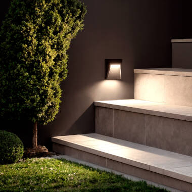 Imagen de Baliza Exterior LED 1.5W Superficie Pared Antracita Clover