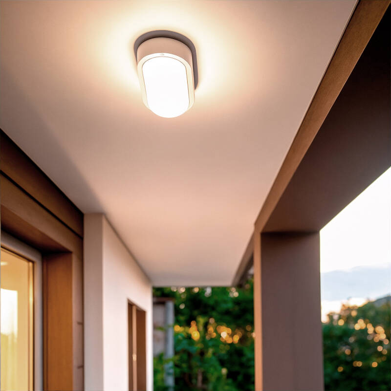 Imagem de Plafon LED 15W Oval para Exterior 85x173 mm IP65 Hublot White