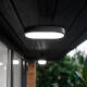 Imagem de Plafon LED 15W Oval para Exterior 85x173 mm IP65 Hublot Black