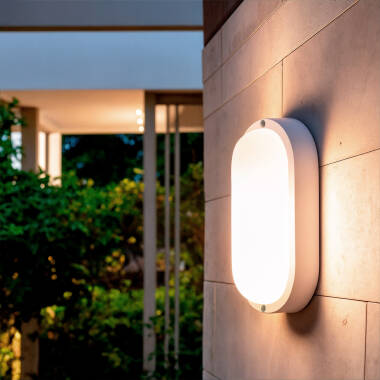 Plafon LED 25W Oval Exterior 96x198 mm IP65 Hublot White