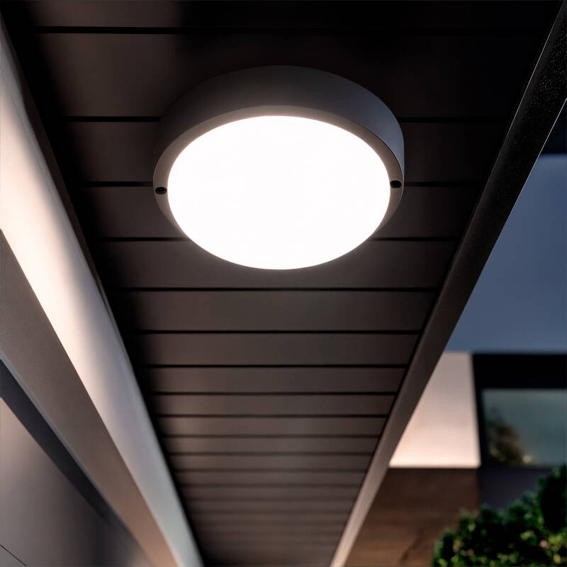 Imagem de Plafon LED 15W Circular para Exterior Ø140 mm IP65  Hublot Black