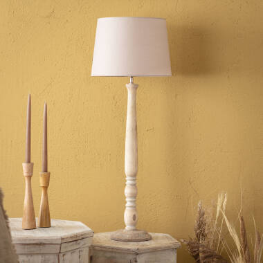 Lámpara de Mesa Madera Daksh ILUZZIA