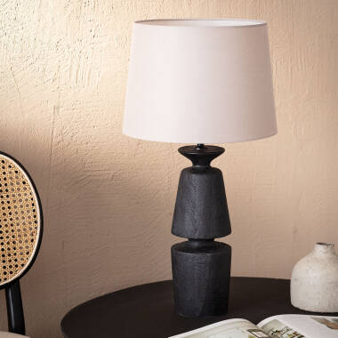 Lámpara de Mesa Madera Alaia ILUZZIA