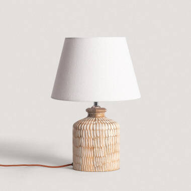 Lámpara de Mesa Madera Govesan ILUZZIA