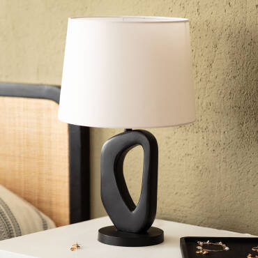 Lámpara de Mesa Madera Cave ILUZZIA