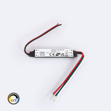 Controlador Regulador Mini Fita LED CCT 12/24V DC Compatível com Comando RF