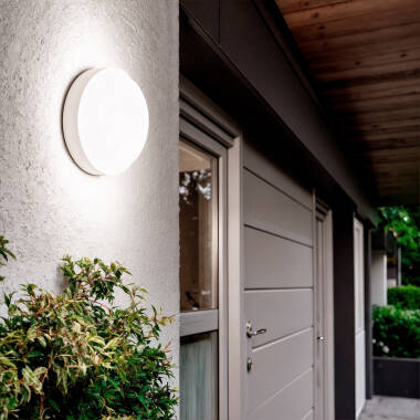 Plafon LED Circular para Exterior  Ø175 mm IP65 Hublot White