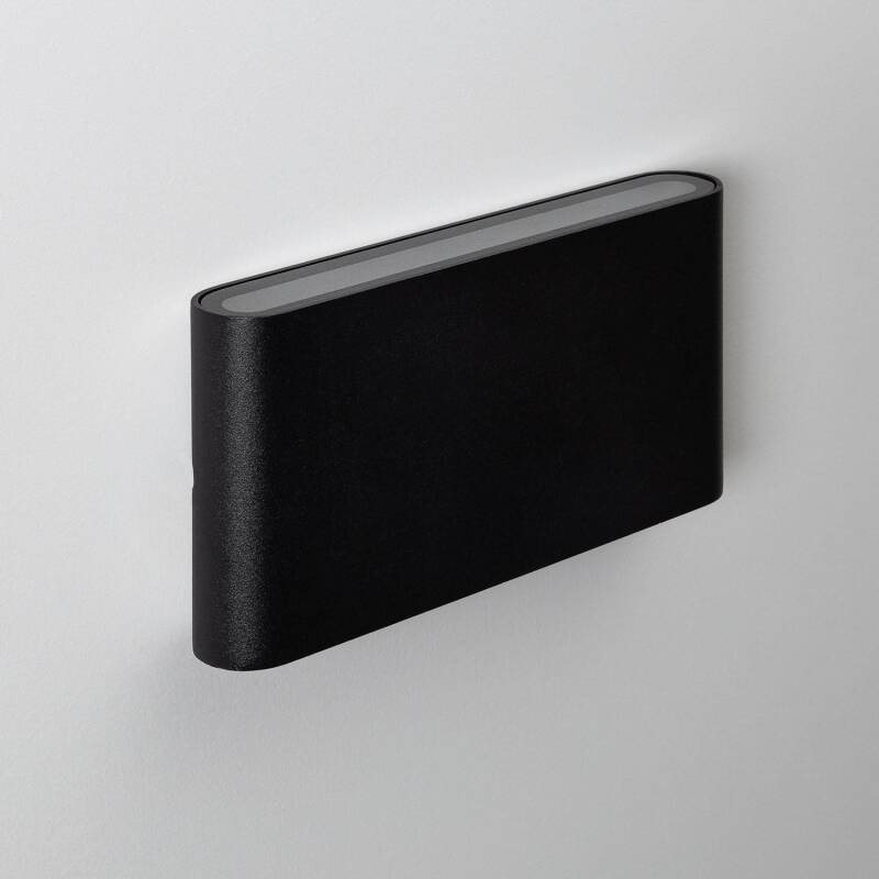 Imagen de Aplique de Pared Exterior LED 12W Iluminación Doble Cara Rectangular Negro Einar