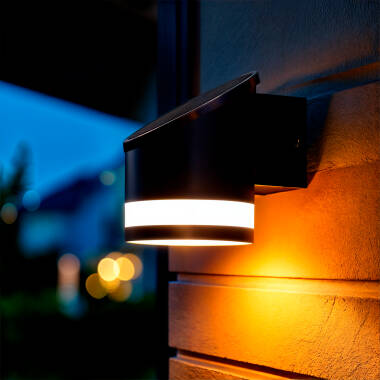 Aplique de Parede Exterior Solar LED Alumínio Eddan