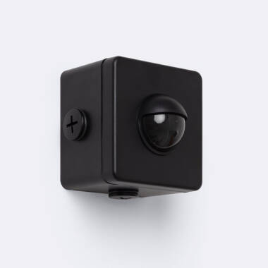 Sensor de Movimiento PIR Crepuscular 240º de Superficie Exterior IP65 con Mando
