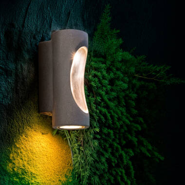 Aplique de Pared Exterior LED Regulable 12W Cemento Large Brinvo
