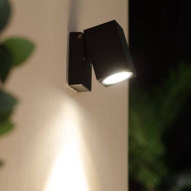Aplique de Pared Exterior Aluminio Cuadrado Onuba