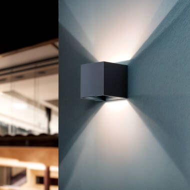 Aplique de Pared Exterior LED 6W Aluminio Superficie Berhus