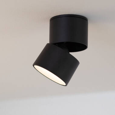 Aplique LED 7W Aluminio Circular Negro New Onuba