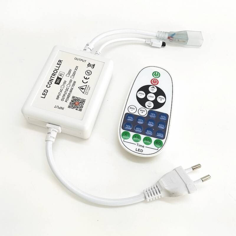 Imagen de Controlador Regulador WiFi para Tira LED Monocolor con Mando RF 