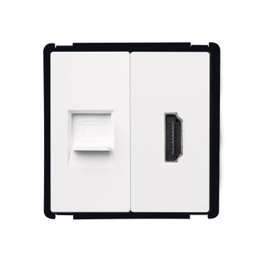 Tomada HDMI + Telefone Modern