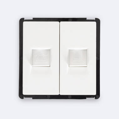 Tomada RJ45 CAT 6 Internet + RJ11 Telefone Modern