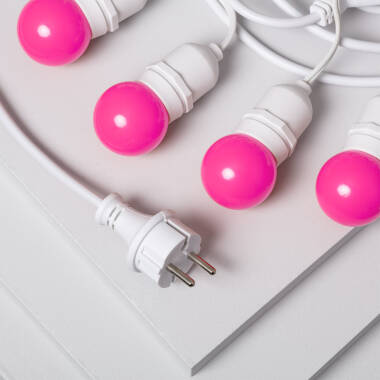 Imagen de Guirnalda Exterior con Bombillas LED E27 5.5m IP65 Blanco
