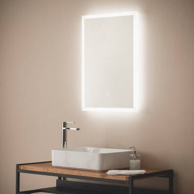 Espelho Casa de Banho com Luz LED e Anti-embaçante 70x50 cm Nerja