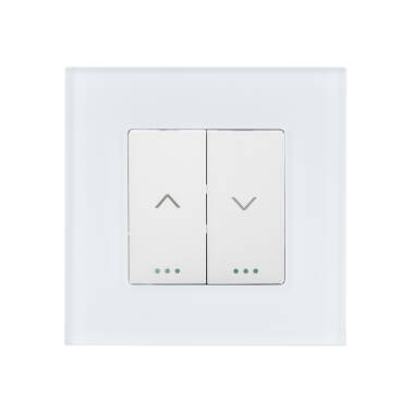 Interruptor Pulsador para Persianas Automáticas com Setas e Moldura PC Modern