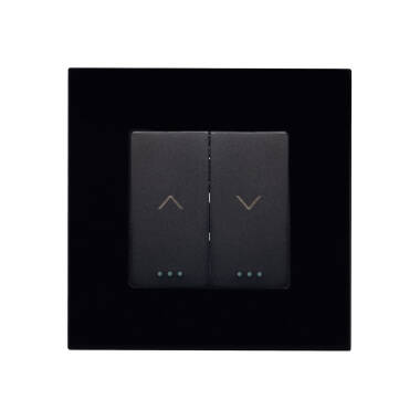 Interruptor Pulsador para Persianas Automáticas con Flechas y Marco PC Modern