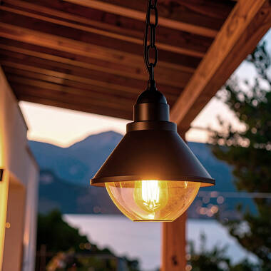 Candeeiro Suspenso Exterior Metal Valera