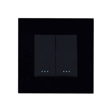 Interruptor Doble con Marco PC Modern
