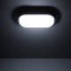 Imagem de Plafon LED 25W Oval para Exterior 96x198 mm IP65 Hublot Black