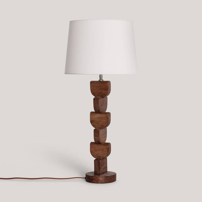 Imagem de Lámpara de Mesa Madera Dagmar