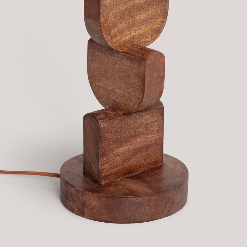 Imagem de Lámpara de Mesa Madera Dagmar
