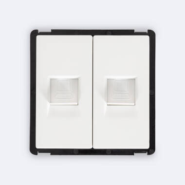 Tomada RJ45 Cat 6 Dupla Internet Modern